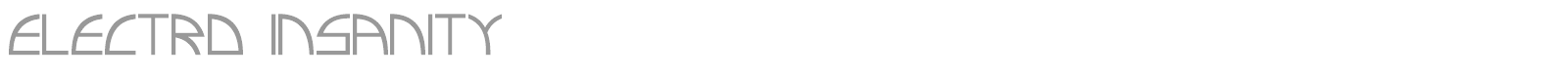 Electro Insanity font preview